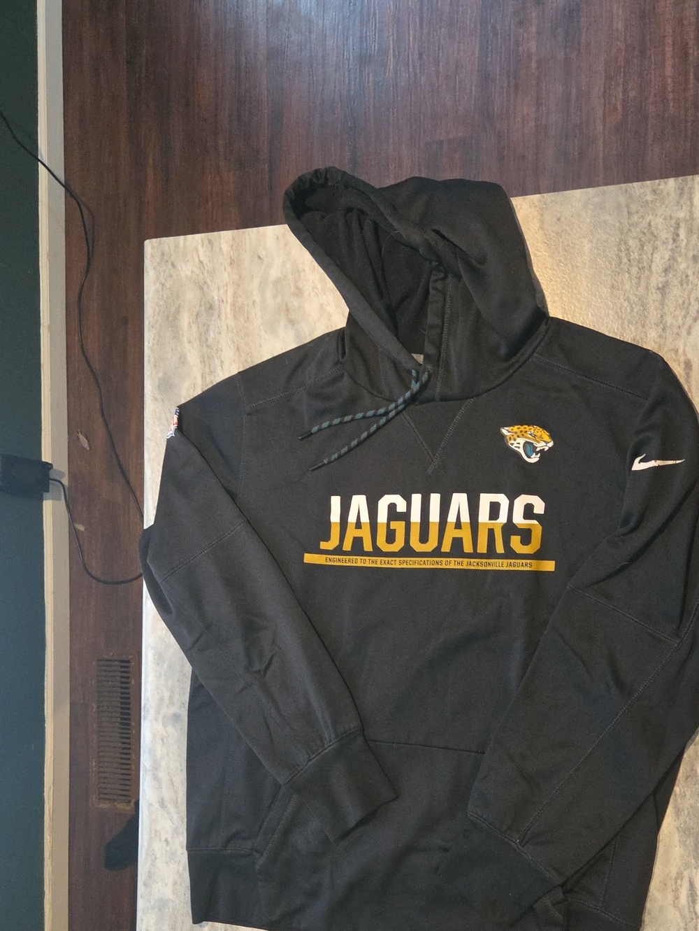 Nike Jacksonville Jaguars Black and Gold Zip-Up Hoodie